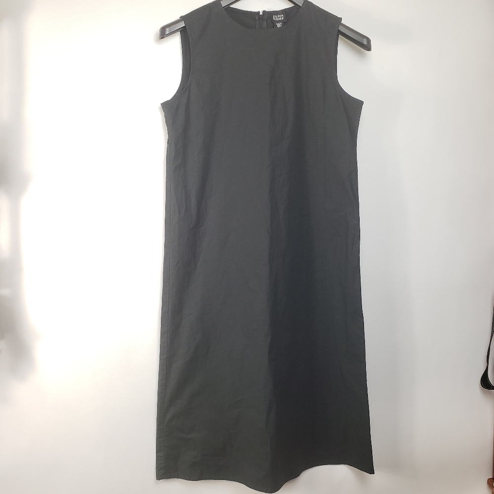 Eileen Fisher Size Small Black Zip Back Sleeveless